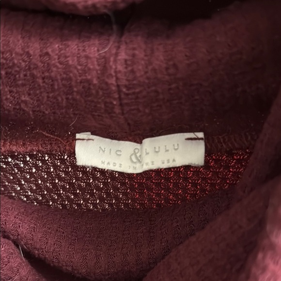 Red and Gray Turtleneck Sweater - Picture 2 of 4